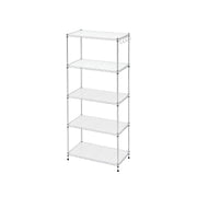Artiss 5-Tier Kitchen Rack Shelf Shelving Unit 60x35x150CM Adjustable Metal Storage Shelves Silver KR-MEL-5S-60-SS