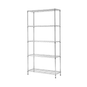 Artiss 5-Tier Kitchen Rack Shelf Shelving 90x35x182CM Adjustable Metal Storage Shelves KR-MEL-5S-90-SS