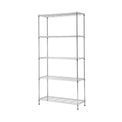 Artiss 5-Tier Kitchen Rack Shelf Shelving 90x35x182CM Adjustable Metal Storage Shelves KR-MEL-5S-90-SS