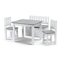 Keezi 2 in 1 Kids Table and Chair Set, Activity Table with Storage Bench and 2 Chairs for Reading, Drawing, KTC-G-BC-GY