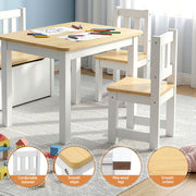 Keezi 2 in 1 Kids Table and Chair Set, Activity Table with Storage Bench and 2 Chairs for Reading, Drawing, KTC-G-BC-NT