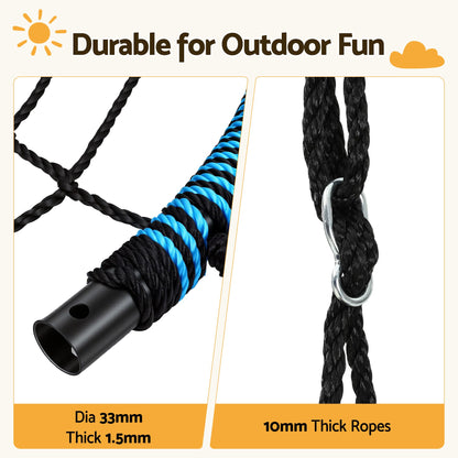 Gardeon Tree Swing Net Hammock 98.5cm for Backyard Porch Outside Playground KTS-WEB-99CM