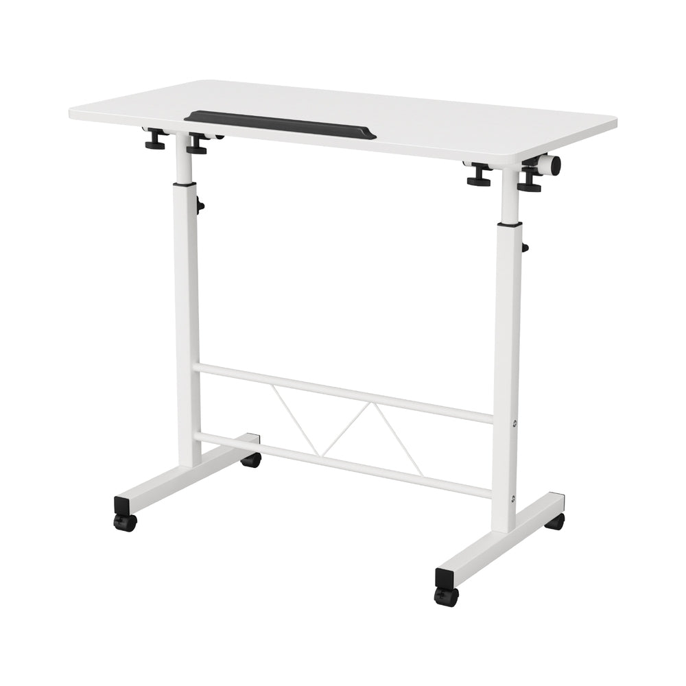 Artiss Laptop Desk Table Adjustable 80CM White LA-DESK-80T-WH