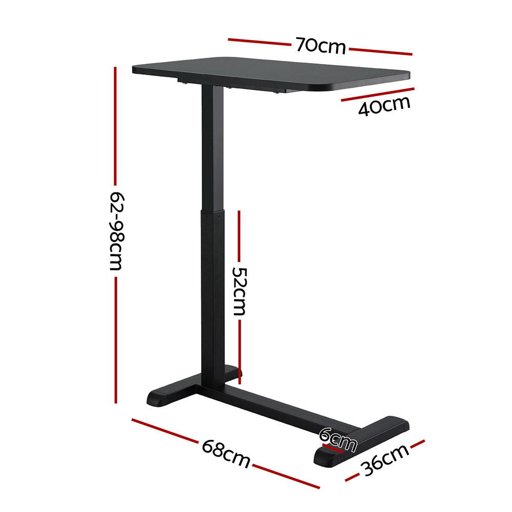 Artiss Laptop Desk Height Adjustable Mobile Workstation Computer Desks 70CM LA-DESK-B-70-BK