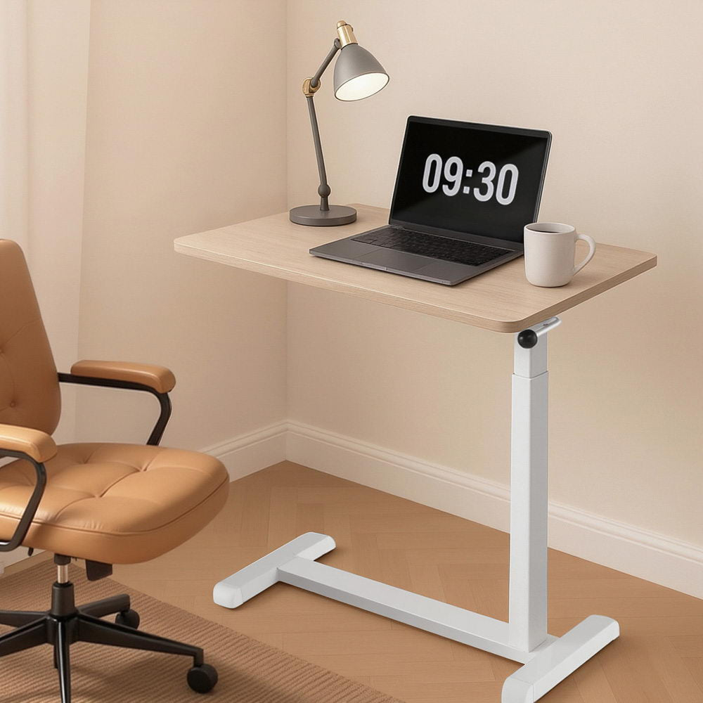 Artiss Laptop Desk Height Adjustable Mobile Workstation Computer Desks 70CM LA-DESK-B-70-OAK