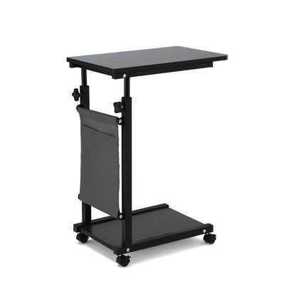 Artiss Laptop Desk Height Adjustable Mobile Workstation Computer Desks 48CM Black LA-DESK-C-48-BK