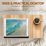 Artiss Laptop Desk Bed Table Foldable Portable Desktop Oak LA-DESK-C-56-FOLD-WD