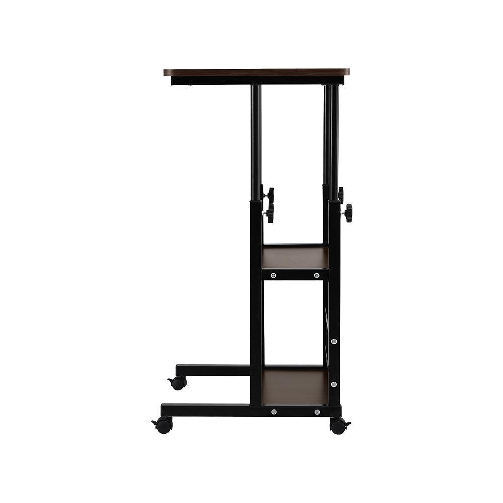 Artiss Laptop Desk Height Adjustable Mobile Workstation Computer Desks 60CM LA-DESK-C-60-2T-OAK