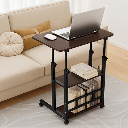 Artiss Laptop Desk Height Adjustable Mobile Workstation Computer Desks 60CM LA-DESK-C-60-2T-OAK