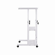 Artiss Laptop Desk Height Adjustable Mobile Workstation Computer Desks 60CM White