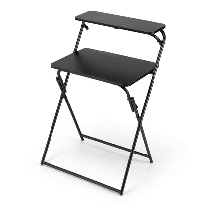 Artiss Laptop Desk Foldable Study Desk Home Office Black LA-DESK-C-60D-FOLD-BK