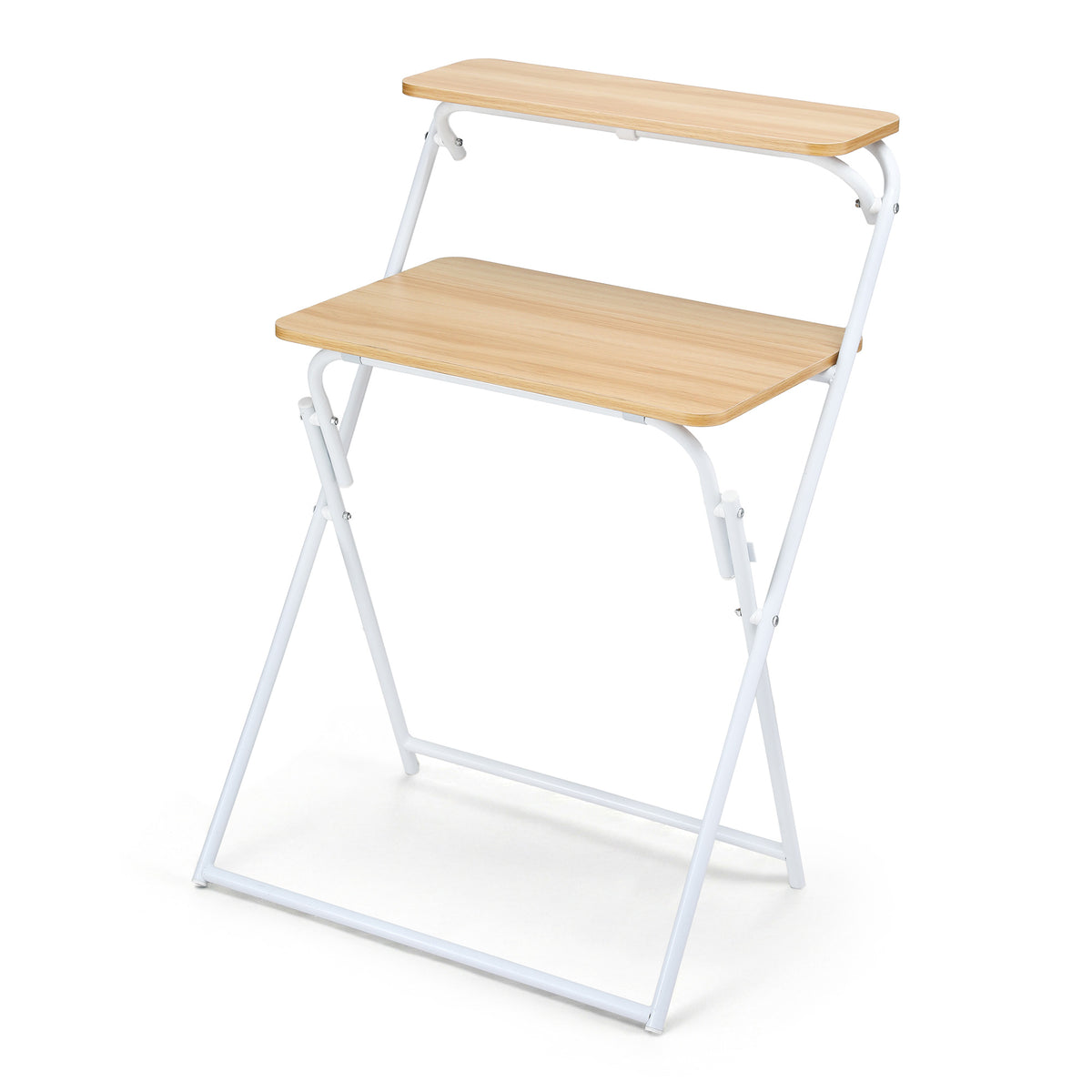 Artiss Laptop Desk Computer Foldable Study Desk Home Office Oak LA-DESK-C-60D-FOLD-WD
