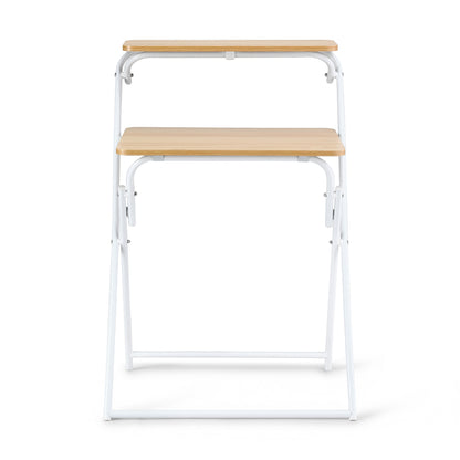 Artiss Laptop Desk Computer Foldable Study Desk Home Office Oak LA-DESK-C-60D-FOLD-WD