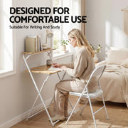 Artiss Laptop Desk Computer Foldable Study Desk Home Office Oak LA-DESK-C-60D-FOLD-WD