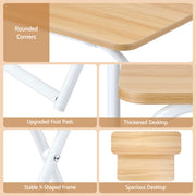 Artiss Laptop Desk Computer Foldable Study Desk Home Office Oak LA-DESK-C-60D-FOLD-WD