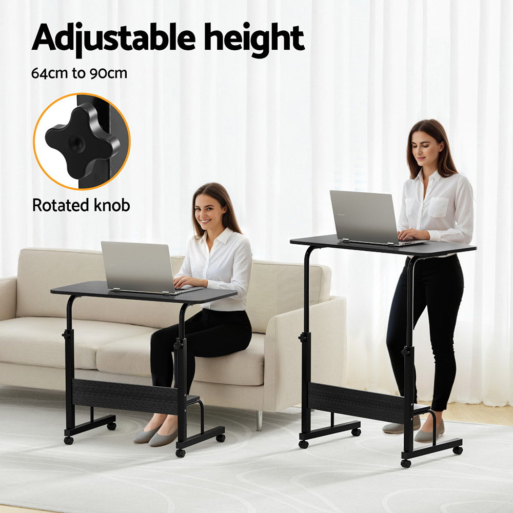 Artiss Laptop Desk Portable Sit Stand Desks Height Adjustable Workstation 80CM LA-DESK-C-80-T-BK