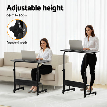 Artiss Laptop Desk Portable Sit Stand Desks Height Adjustable Workstation 80CM LA-DESK-C-80-T-BK