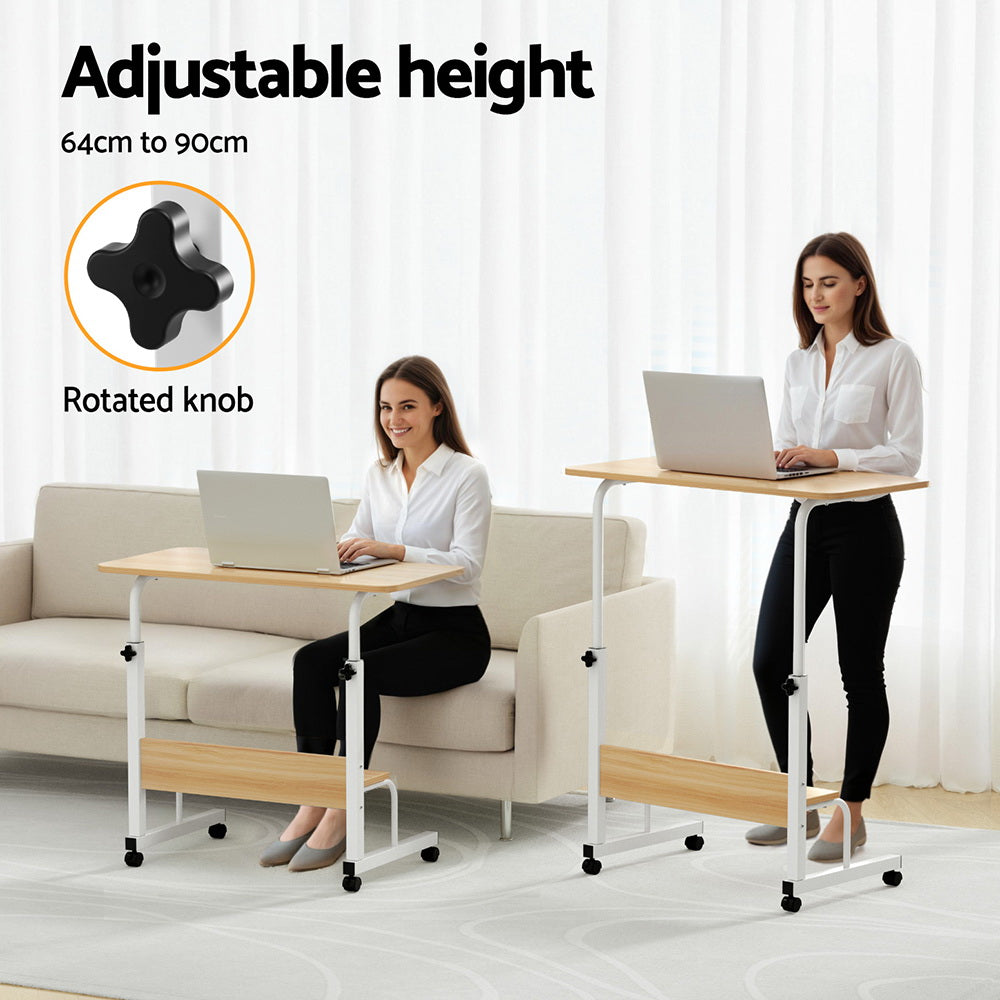 Artiss Laptop Desk Portable Sit Stand Desks Height Adjustable Workstation 80CM LA-DESK-C-80-T-WA