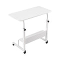 Artiss Laptop Desk Portable Sit Stand Desks Height Adjustable Workstation 80CM White