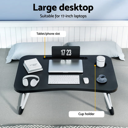 Laptop Desk Table Foldable Stand Lap Tray Sofa Bed Portable Adjustable Desks LA-DESK-FOLD-BK