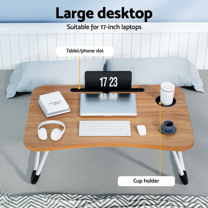 Laptop Desk Table Foldable Stand Lap Tray Sofa Bed Portable Adjustable Desks LA-DESK-FOLD-WD