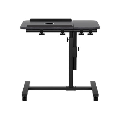 Artiss Laptop Desk Table Fan Cooling Black 60CM LA-DESK-GEN-L2-BK