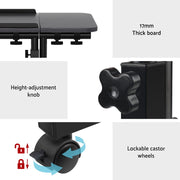 Artiss Laptop Desk Table Fan Cooling Black 60CM LA-DESK-GEN-L2-BK