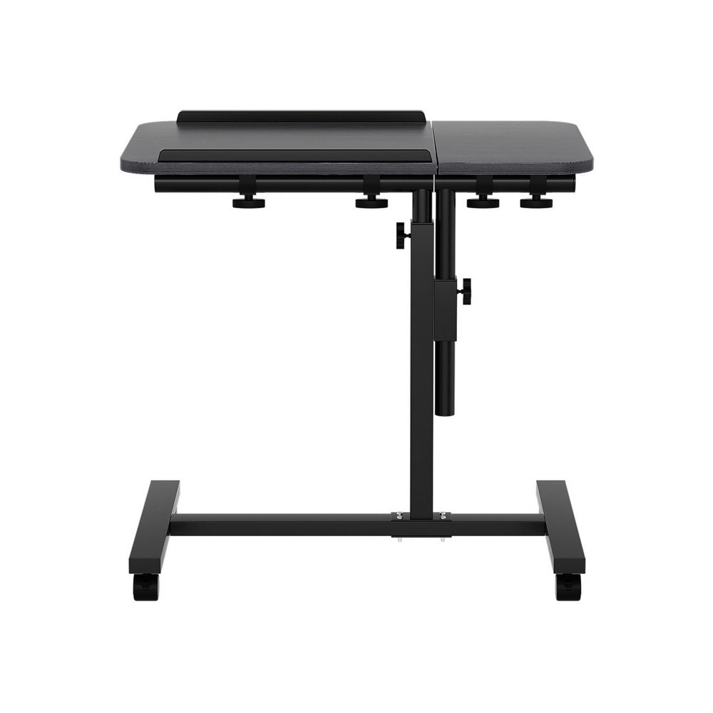 Artiss Laptop Desk Table Fan Cooling Black 60CM LA-DESK-LEO-L1-BK