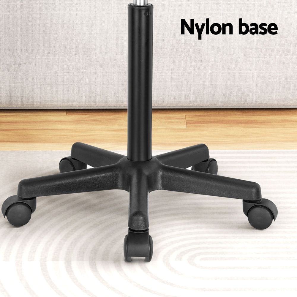 Artiss Laptop Desk Portable Height Adjustable Table Caster Wheels 60CM Black LA-DESK-RD-60-BK