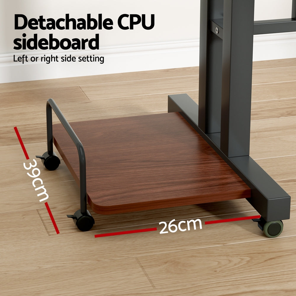 Artiss Laptop Desk Table Adjustable Dark Wood 80CM LA-DESK-SD-DW