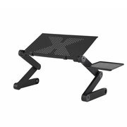 Artiss Laptop Stand Aluminium Computer Riser Foldable Lap Desk Bed Table Black