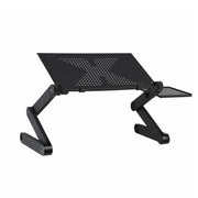 Artiss Laptop Stand Aluminium Computer Riser Foldable Lap Desk Bed Table Black