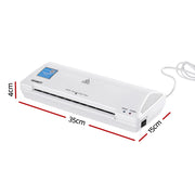 Devanti A4 Laminator Machine, Hot & Cold Thermal Fast Lamination Anti-Jam Laminator for Office School Home LAMI-OL281-A4-WH