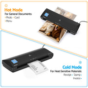Devanti A3 Laminator Machine, Hot & Cold Thermal Fast Lamination Anti-Jam Laminator for Office School Home LAMI-OL381-A3-BK