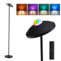 Artiss 2-in-1 LED Floor Lamp with Galaxy Projector &Remote, 178cm Tall Torchiere Standing Light with Dynamic LAMP-FLOOR-2IN1-BK