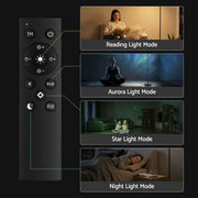 Artiss 2-in-1 LED Floor Lamp with Galaxy Projector &Remote, 178cm Tall Torchiere Standing Light with Dynamic LAMP-FLOOR-2IN1-BK