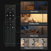 Artiss LED Tree Floor Lamp, 36W Modern Dimmable Standing Lamp with Remote & Touch Control, 4 Color LAMP-FLOOR-3H-LED