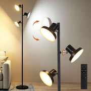 Artiss LED Tree Floor Lamp, 36W Modern Dimmable Standing Lamp with Remote & Touch Control, 4 Color LAMP-FLOOR-3H-LED
