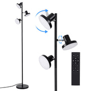 Artiss RGB Floor Lamp LED with 3 Swivel Lights Color Changing Lamp with Remote Stepless Dimmable LAMP-FLOOR-3H-RGB