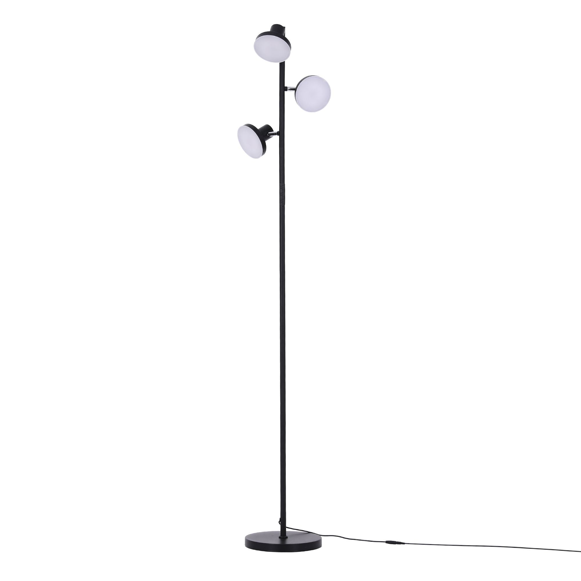 Artiss RGB Floor Lamp LED with 3 Swivel Lights Color Changing Lamp with Remote Stepless Dimmable LAMP-FLOOR-3H-RGB