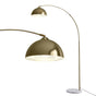 Artiss Modern Arched Floor Lamp Gold Brass Standing Heavy-Duty Marble Base for Living Room Bedroom LAMP-FLOOR-ARC-GD