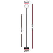 Artiss LED Floor Lamp Remote Adjustable Light Stand Home Living Room Reading LAMP-FLOOR-LED-150-BK
