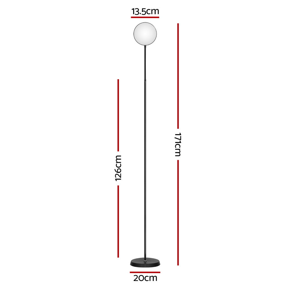 Artiss LED Floor Lamp Remote Adjustable Light Stand Home Living Room Reading LAMP-FLOOR-LED-150-BK