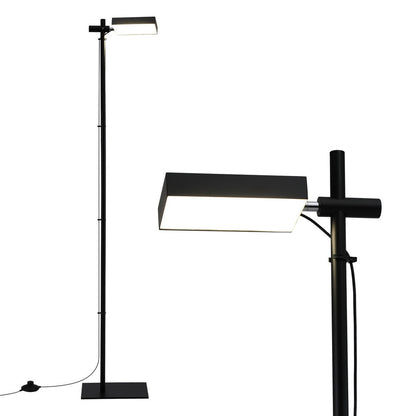 Artiss LED Floor Lamp, Modern Reading Lamp 360~ Rotating Adjustable Light Head,12W Standing Lamp for Living LAMP-FLOOR-LED-360-BK