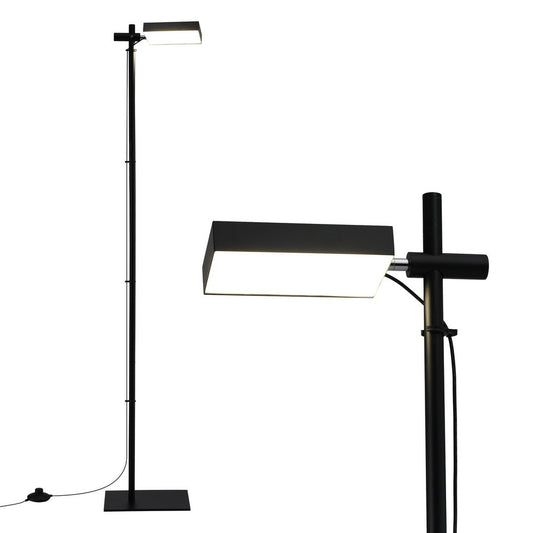 Artiss LED Floor Lamp, Modern Reading Lamp 360~ Rotating Adjustable Light Head,12W Standing Lamp for Living LAMP-FLOOR-LED-360-BK