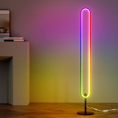 Artiss RGB LED Floor Lamp Remote Control Corner Light Stand Gaming Room 118CM LAMP-FLOOR-RGB-118-BK