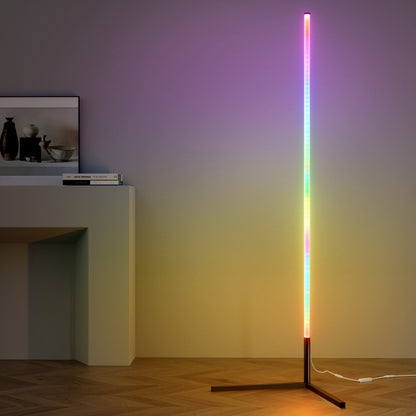 Artiss RGB LED Floor Lamp Remote Control Corner Light Stand Gaming Room 150CM LAMP-FLOOR-RGB-150-BK