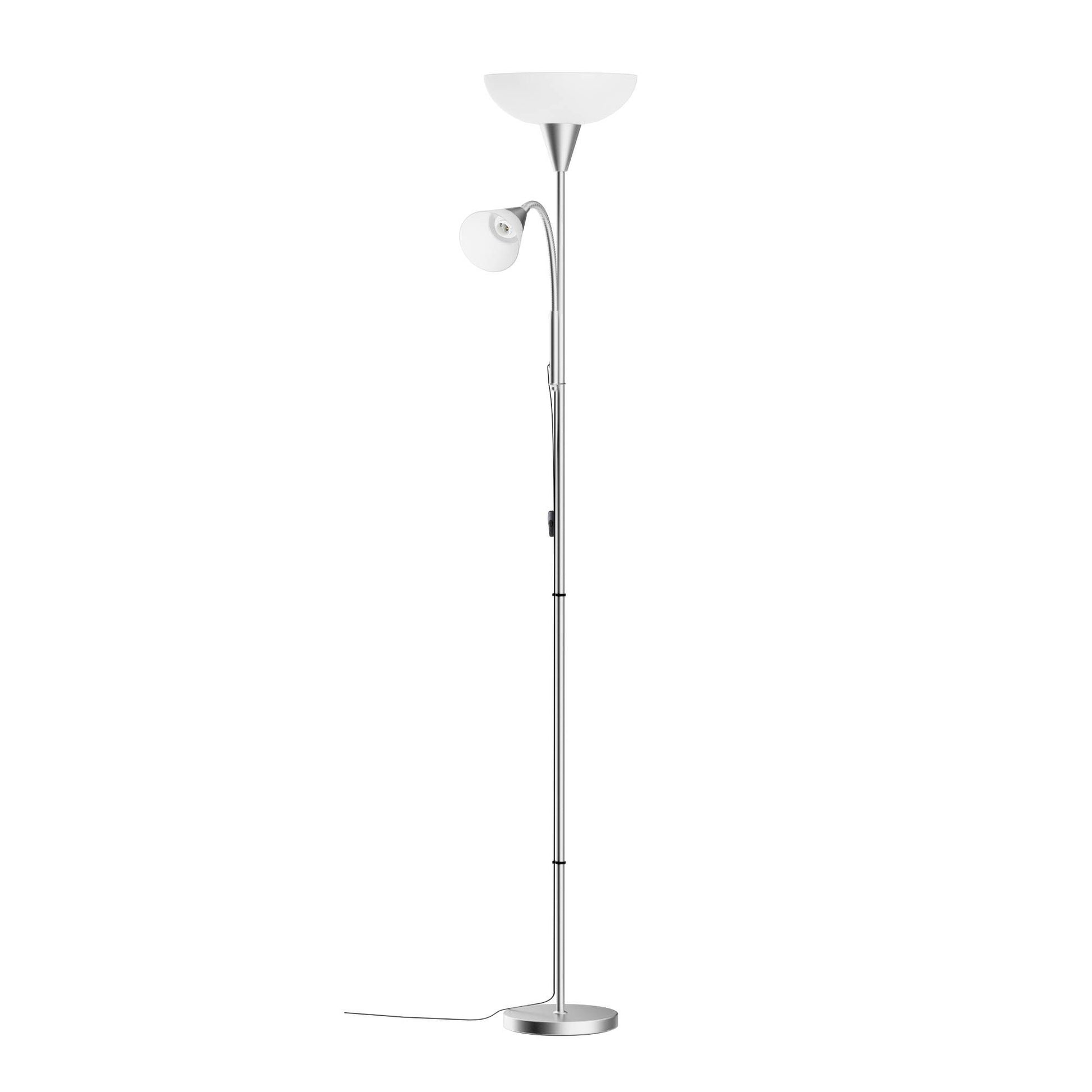 Artiss Floor Lamp Mother and Child Modern Home Living Room Office Reading Silver LAMP-FLOOR-SF-1171-SL