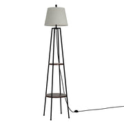 Artiss Floor Lamp 2 Tier Shelf Storage LED Light Stand Home Living Room Upright LAMP-FLOOR-SF-31097