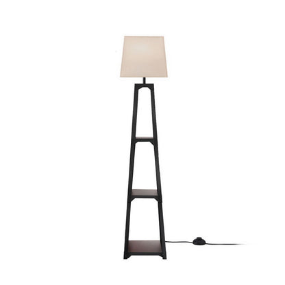 Artiss Floor Lamp 3 Tier Shelf Storage LED Light Stand Home Room Vintage White LAMP-FLOOR-SF-F31109